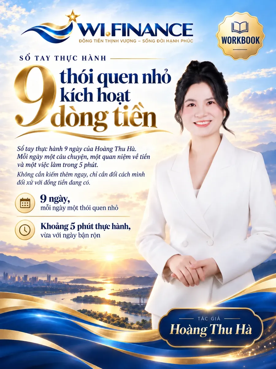 Bìa sổ tay 9 thói quen nhỏ kích hoạt dòng tiền